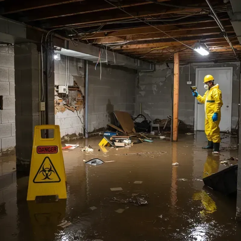 Flooded Basement Electrical Hazard in Pacific Grove, CA Property